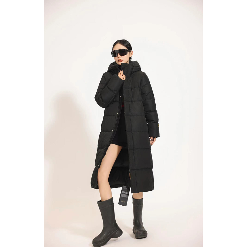 【90鹅绒】【Mi姐同款】机能2.0八格男女同款高端时尚长款羽绒服