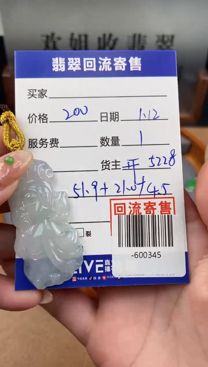 【闪购商品】翡翠颈饰未镶嵌-600345