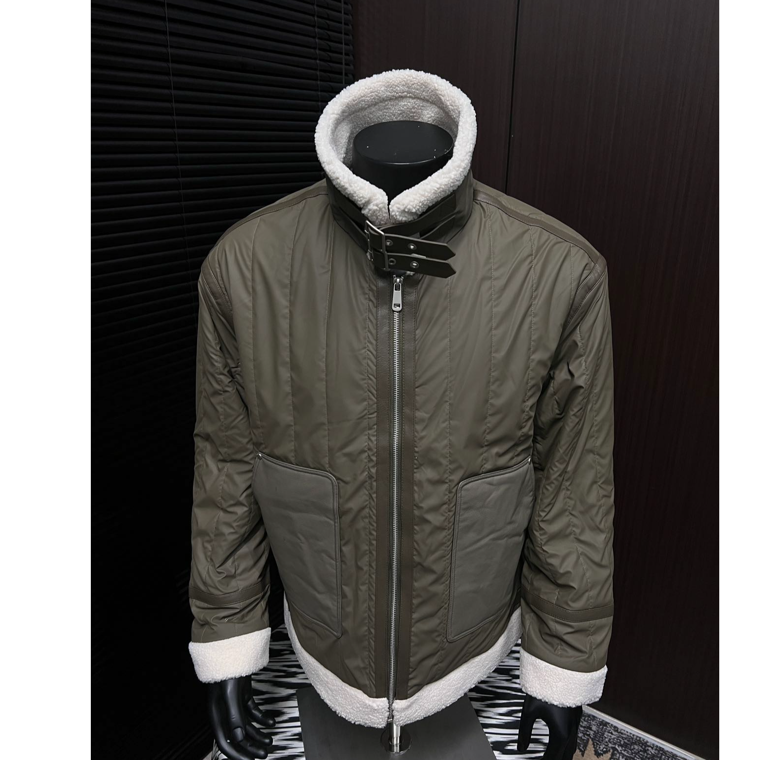 【koztun】冬季皮毛6622外套冬季男士百搭时尚潮流冬设计师翻领