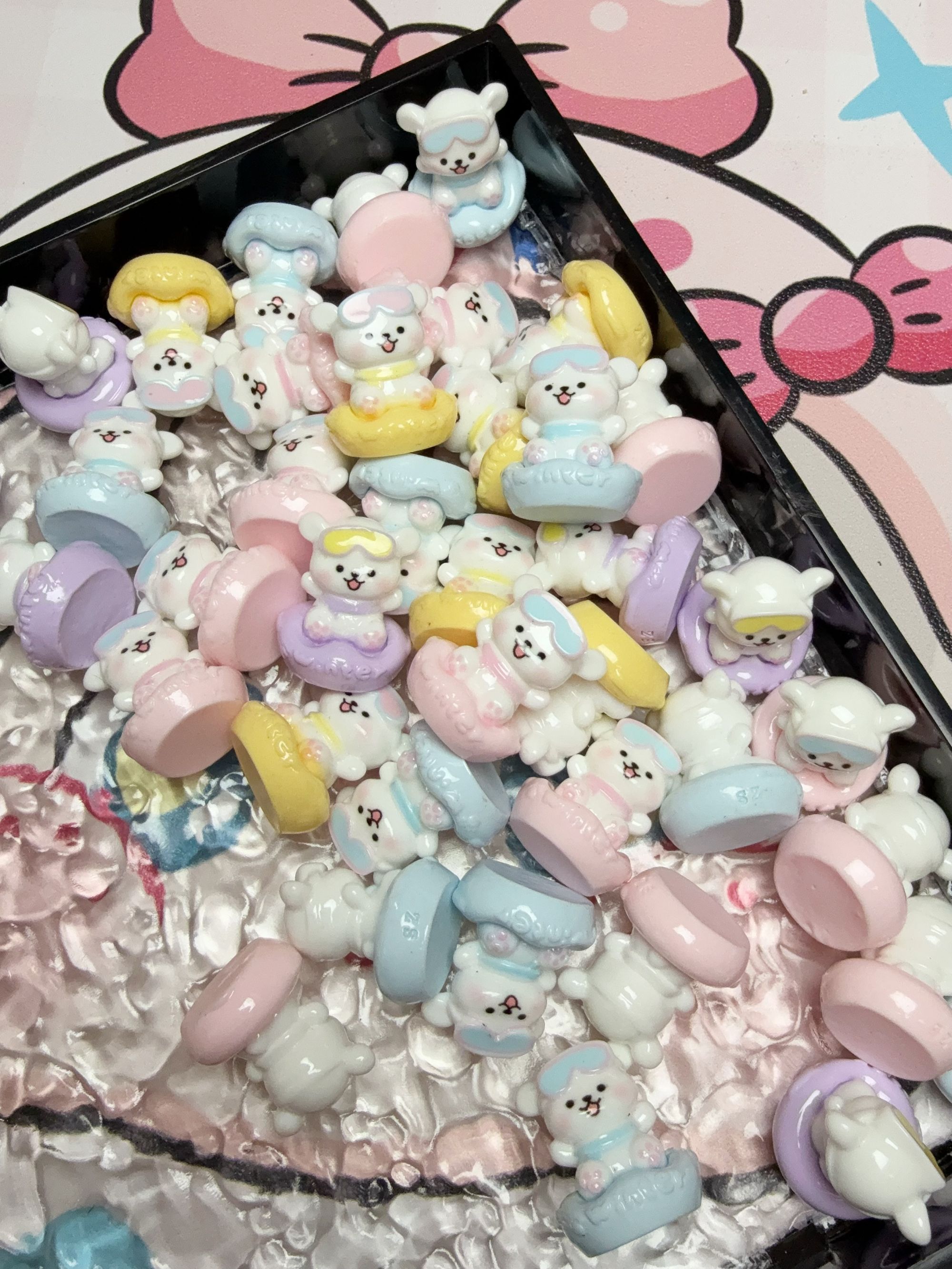 【11.15上新】三十九包邮 姝仔雪圈小狗 橘子汽水 冰淇淋杯DIY配件