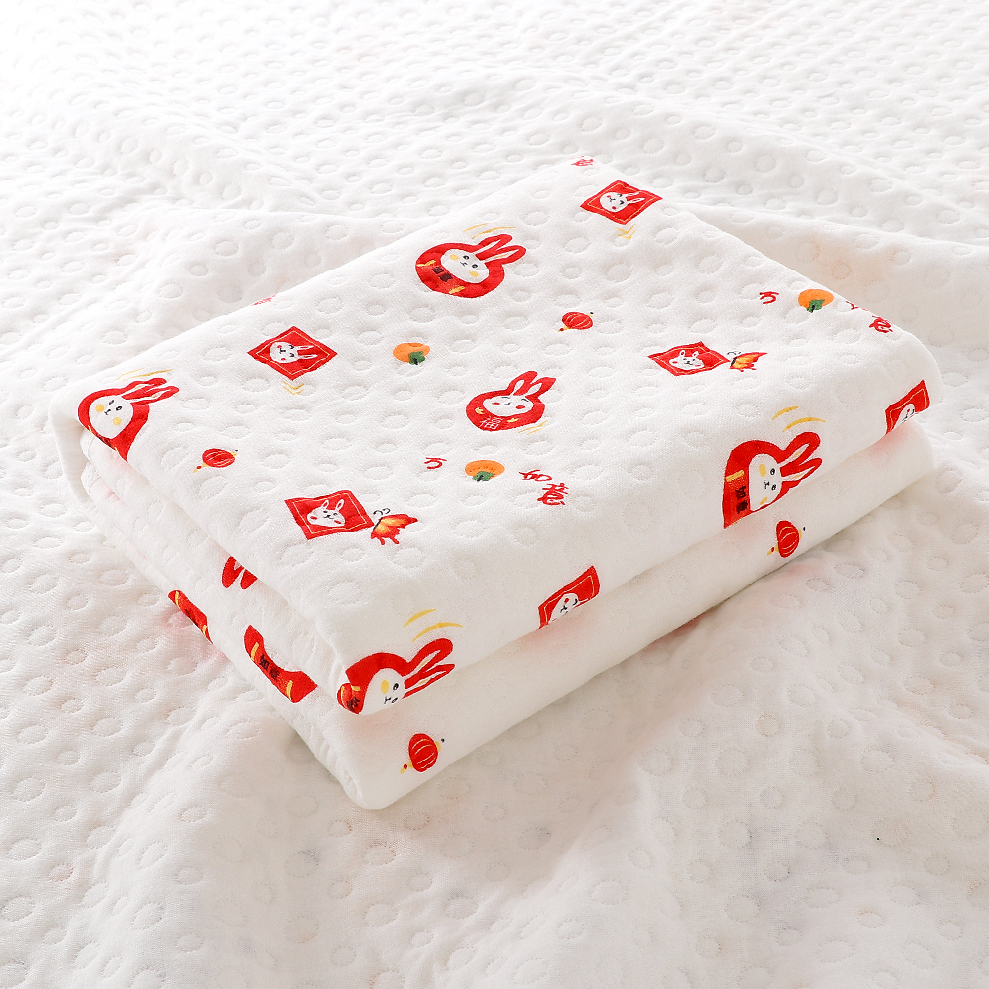 【保暖厚包单】加厚纯棉新生婴儿产房四季通用初生儿包巾90*90cm