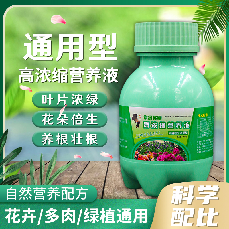 【桃博士农业】常绿将军 高浓缩家庭园艺营养液 家庭绿植花卉通用