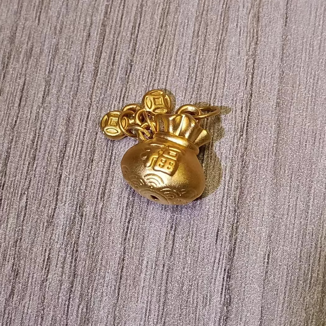 超凡黄金店足金999黄金福袋配件 （赠铜合金链）