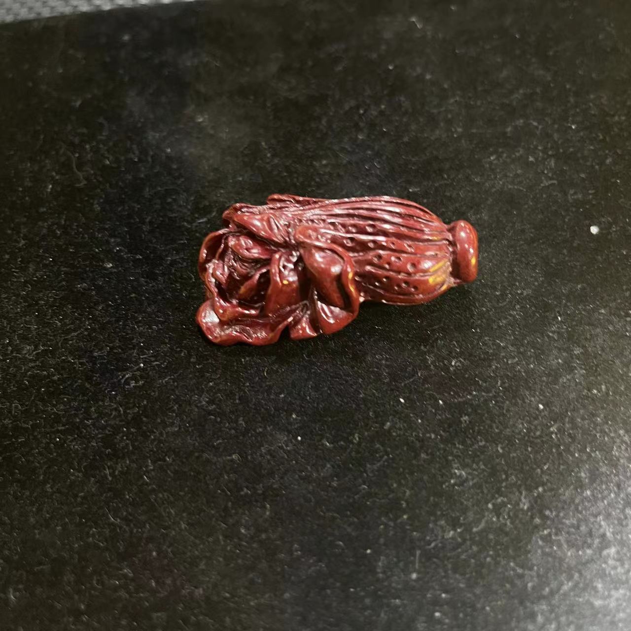 含辰砂工艺品（观）朱砂白菜（多样性发货）16785
