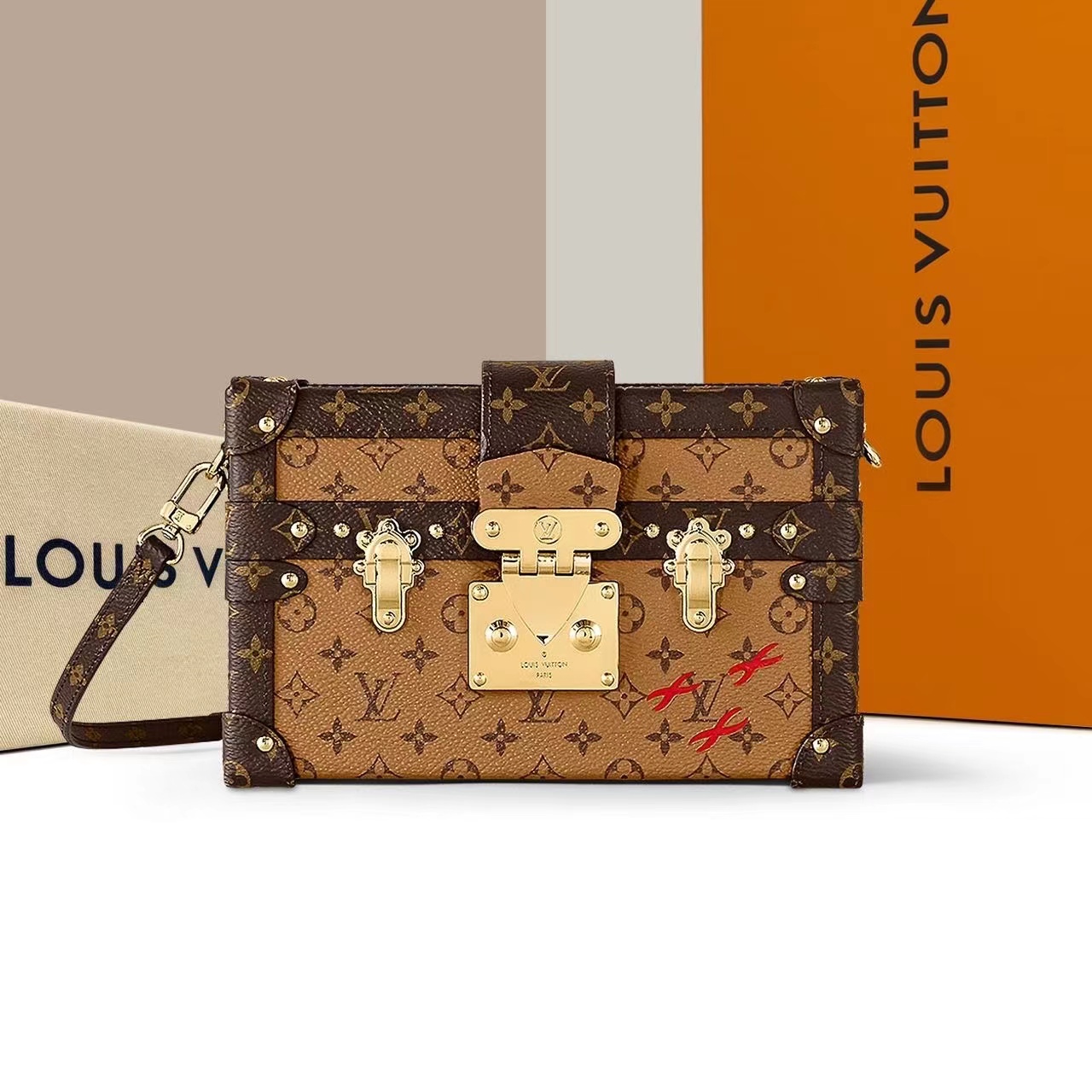 全新未使用 LouisVuitton/路易威登 硬盒子手袋单肩包【精选专属】