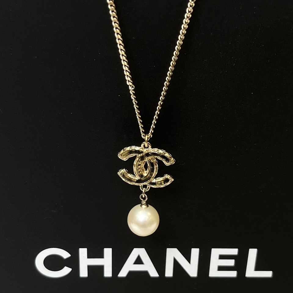 99新 Chanel/香奈儿 双C珍珠项链