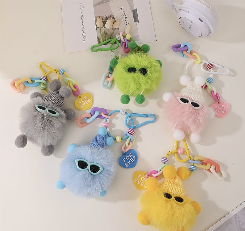 原创毛绒挂饰钥匙扣