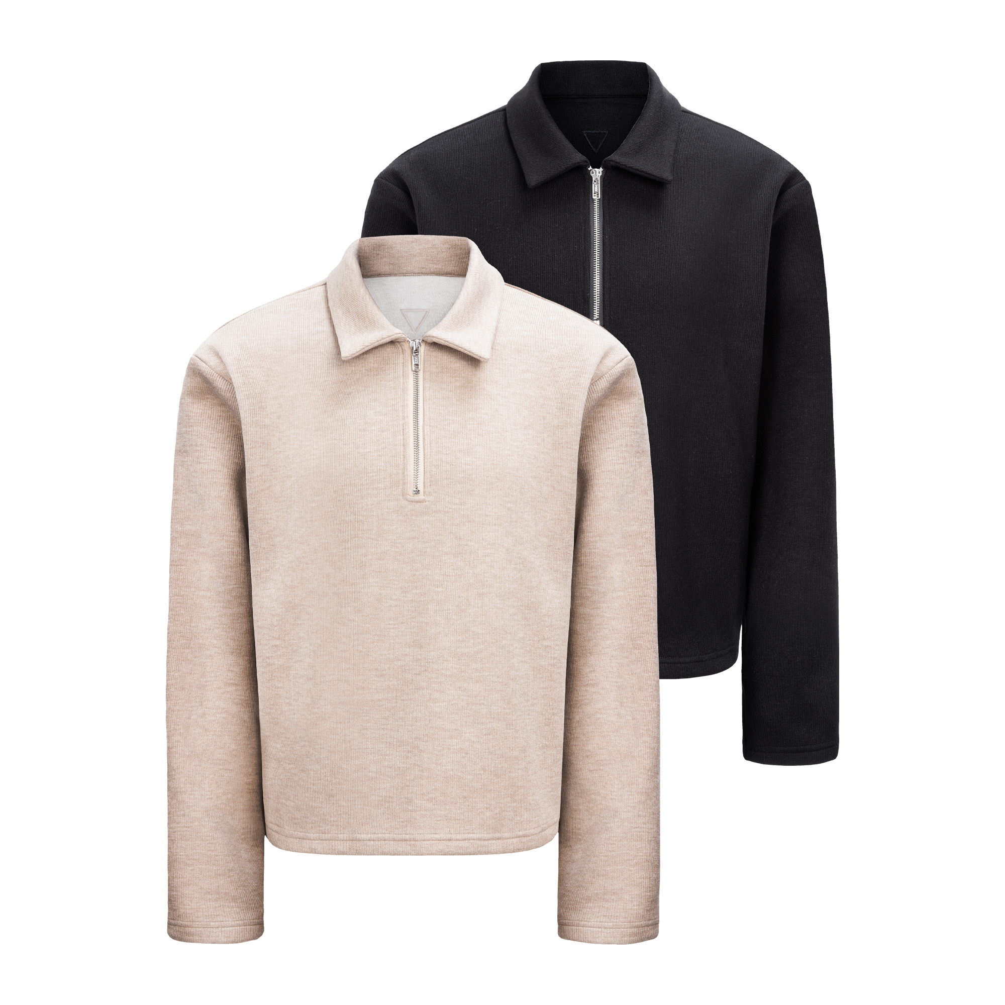 Casoulty Collar Zipper Shirt/翻领拉链打底 经典POLO衫版型 ykk