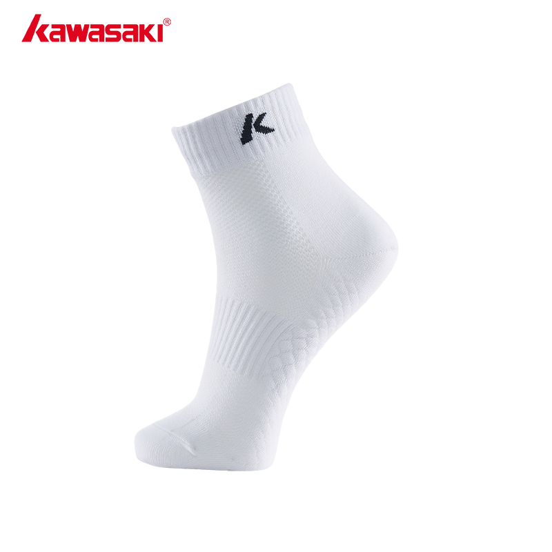kawasaki/川崎K1F00-B6344吸汗休闲袜运动专业羽毛球袜子