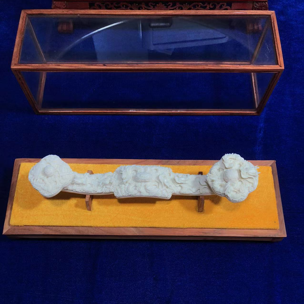 【5A级】冰料老型满纹九龙如意书房茶室办公室别墅客厅中堂创意饰品