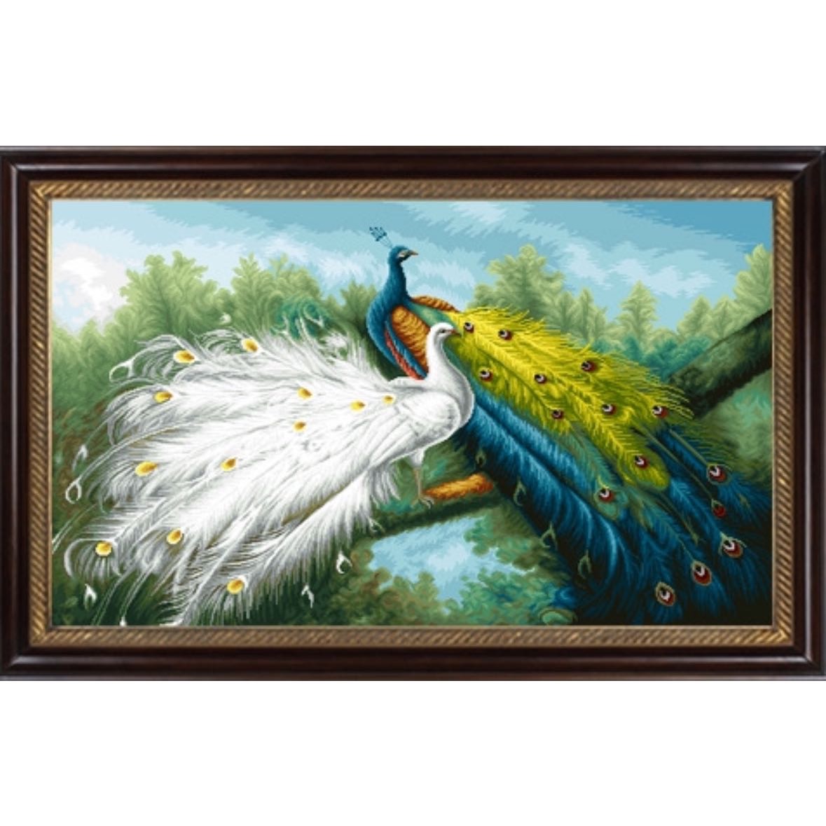 锦译绒绣-DW058长相依材料包，格子数476*308，颜色种类47