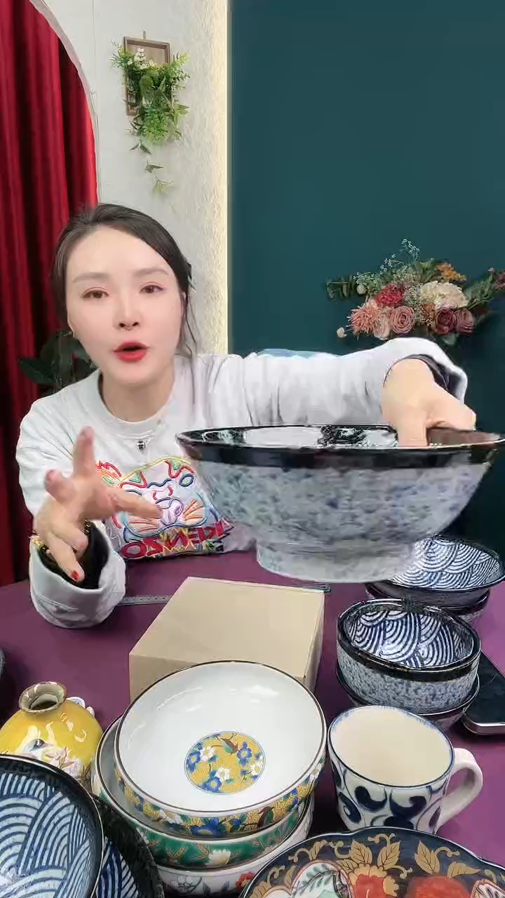 【闪购商品】盘青海波21cm汤碗单只