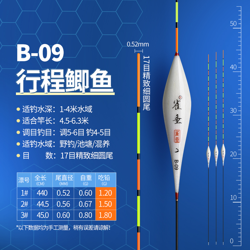 雀垂B-09细圆尾浮漂