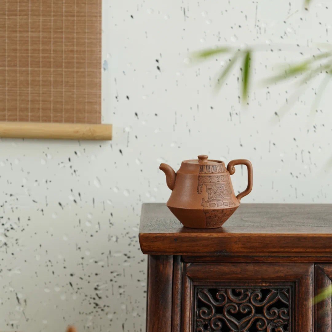 娄祝剑制 刘华刻 曦壶 全手工制作 老段泥 230cc