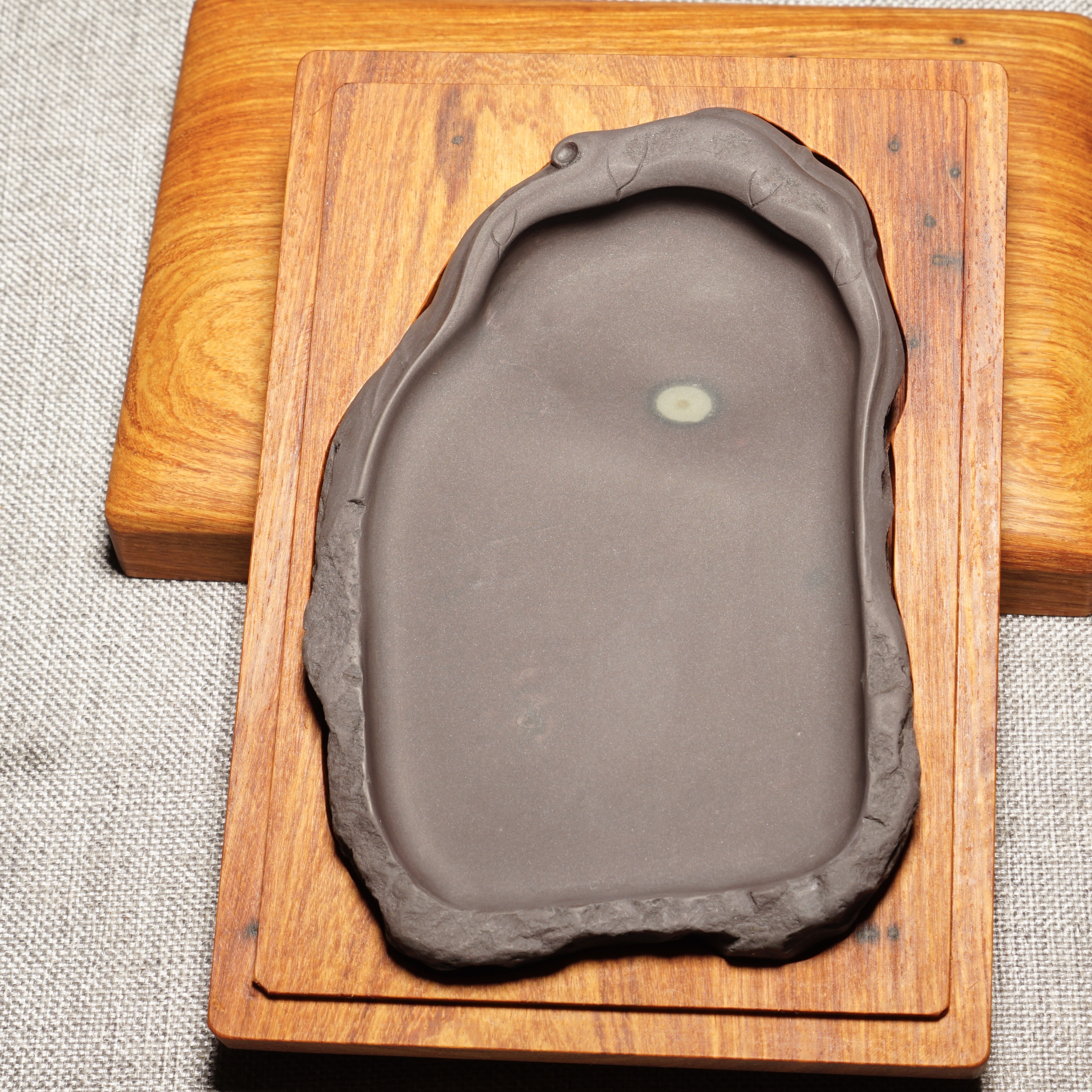 端砚坑仔岩文房四宝砚台收藏文玩纯手工雕刻中小楷磨墨艺术品磨墨