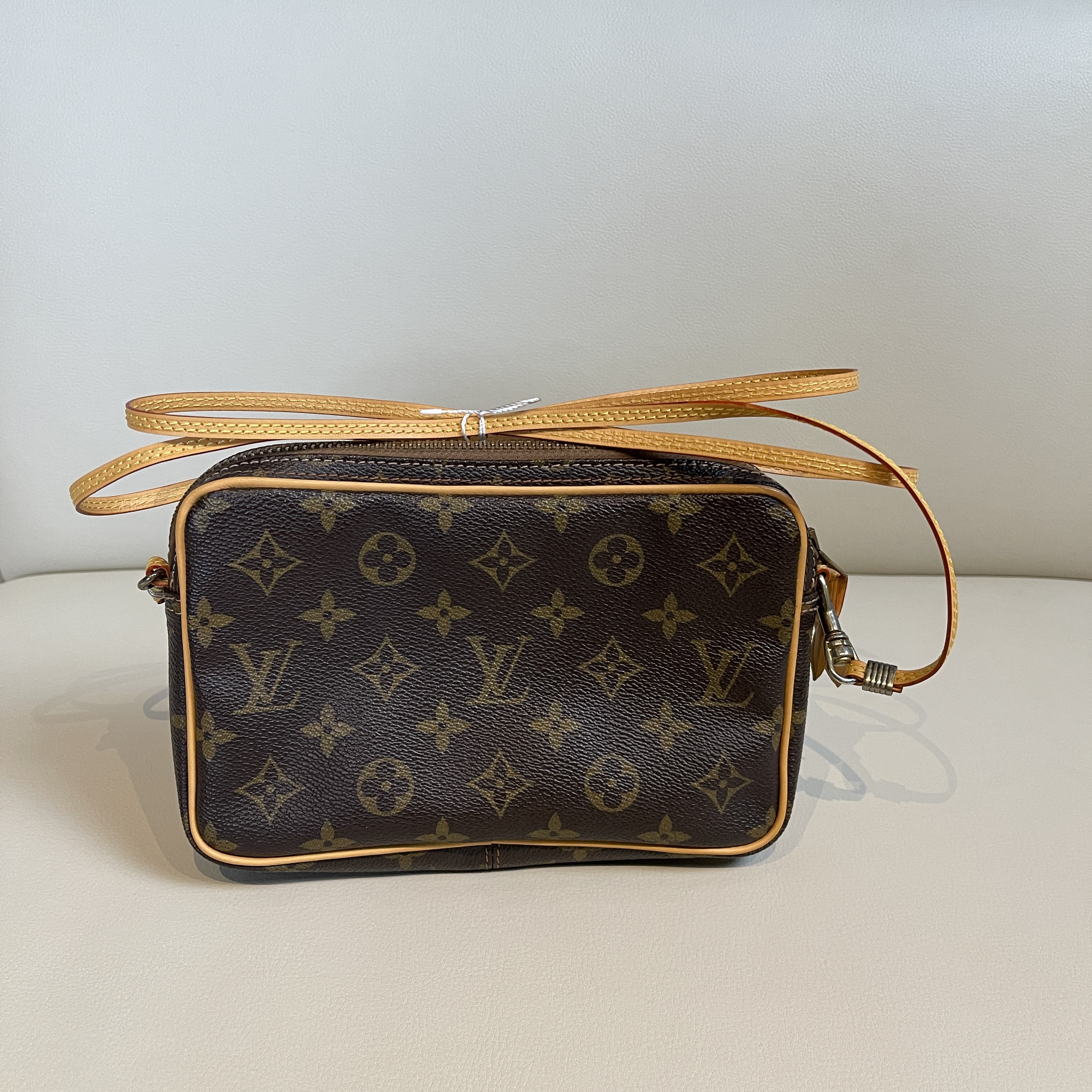 99新 LouisVuitton/路易威登 经典老花单肩包开口笑小号