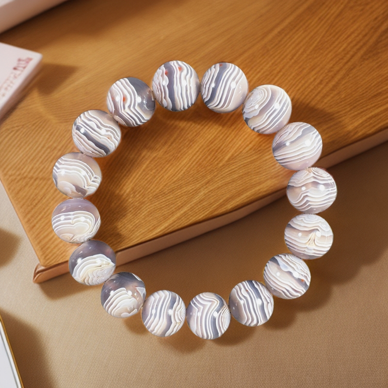 无品牌战国红玛瑙玉石单圈手工百搭渐变手串精美时尚个性气质极光