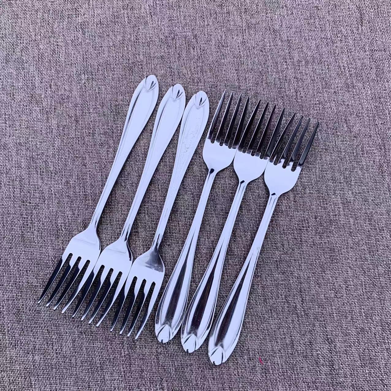 G711亗小银豆加厚水果叉6支丨丫丫伟耳套厂家提供浮力