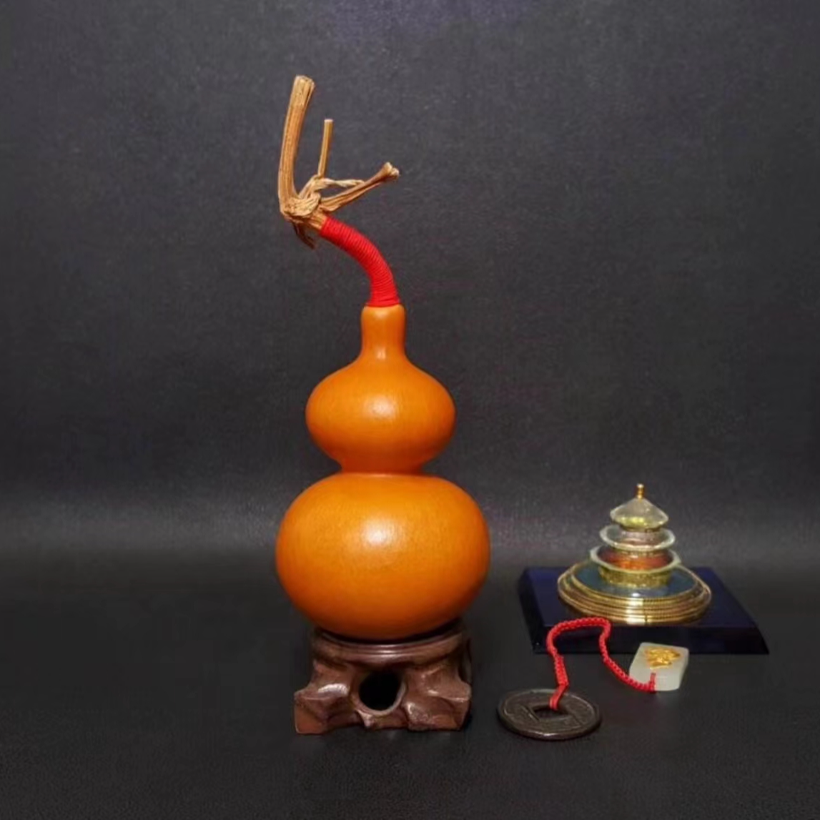 天然手捻葫芦.八宝.摆件.三庭.直播间专属链接一物一拍看好再下单