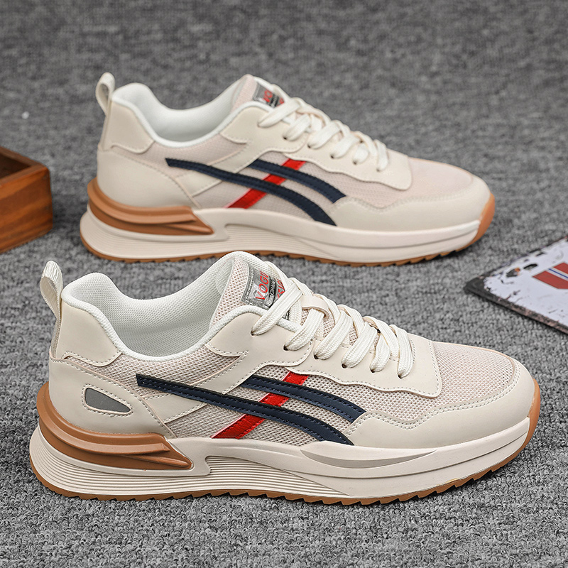 2024男鞋新款休闲运动鞋男士复古网面透气防臭百搭潮鞋时尚百搭