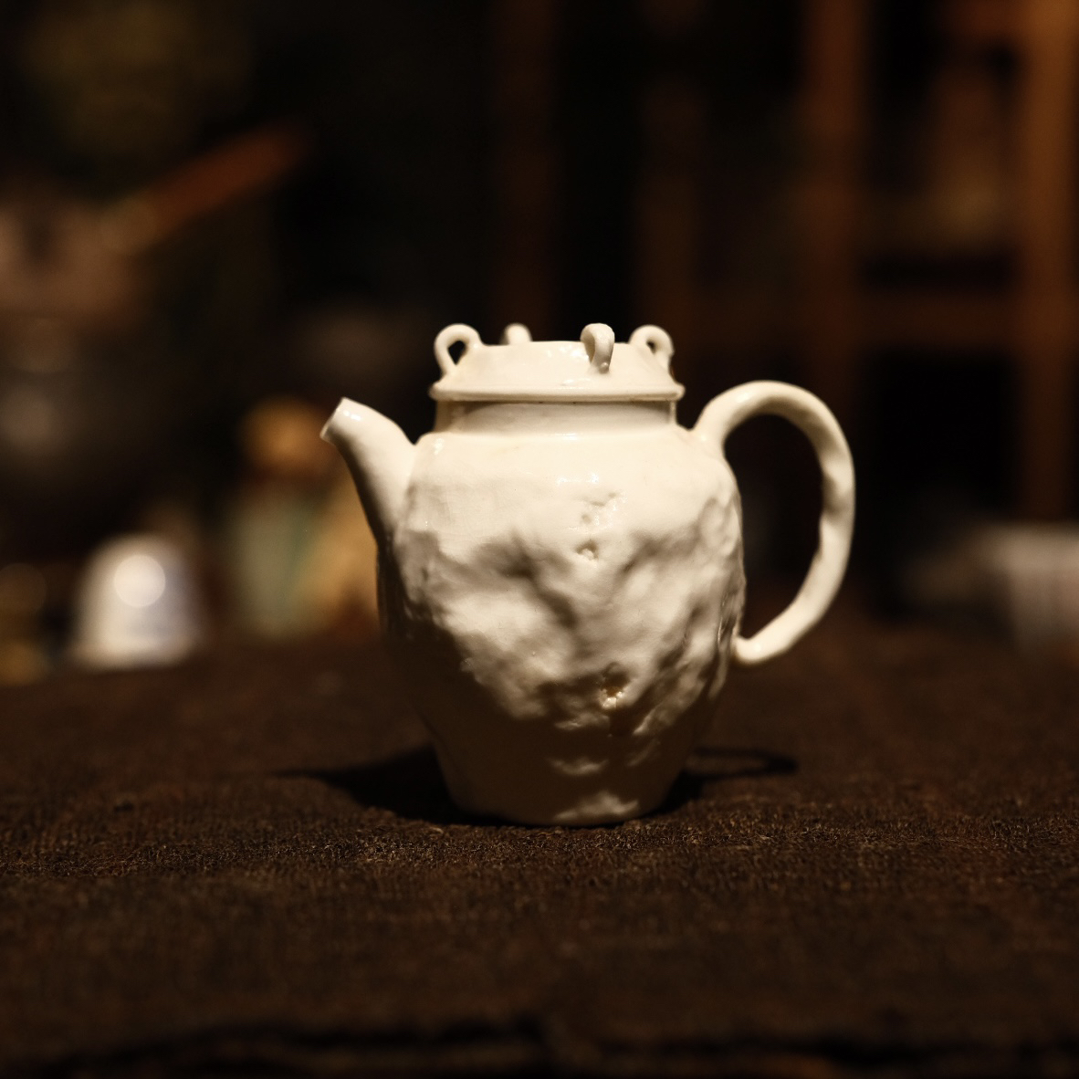 原矿瓷泥柴烧手作小壶100ml