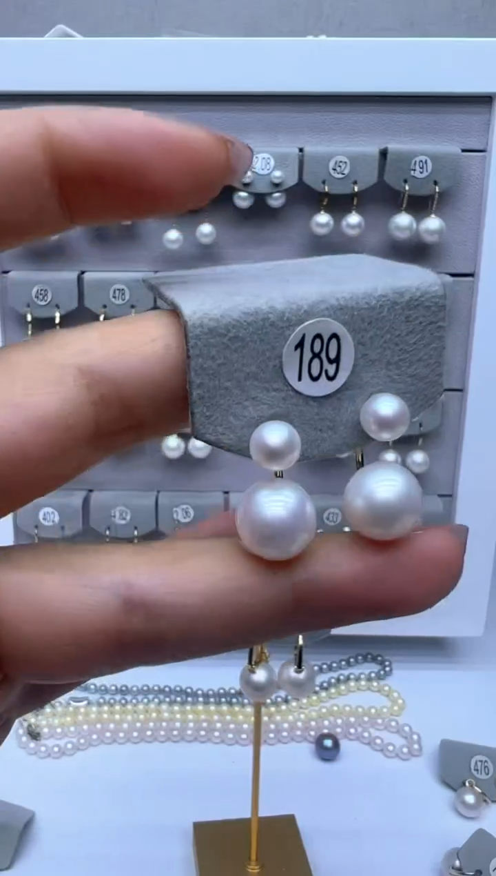 【闪购商品】淡水珍珠耳饰银S925镶嵌189