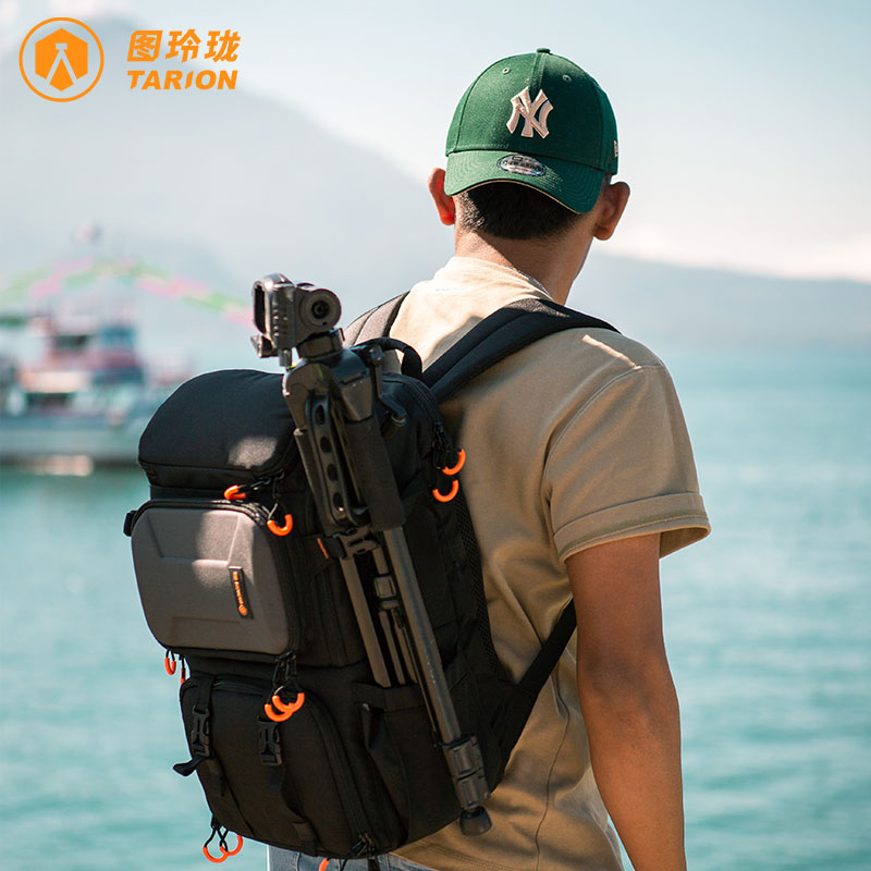 TARION图玲珑户外大容量防水防震多功能专业级摄影相机双肩包PBL