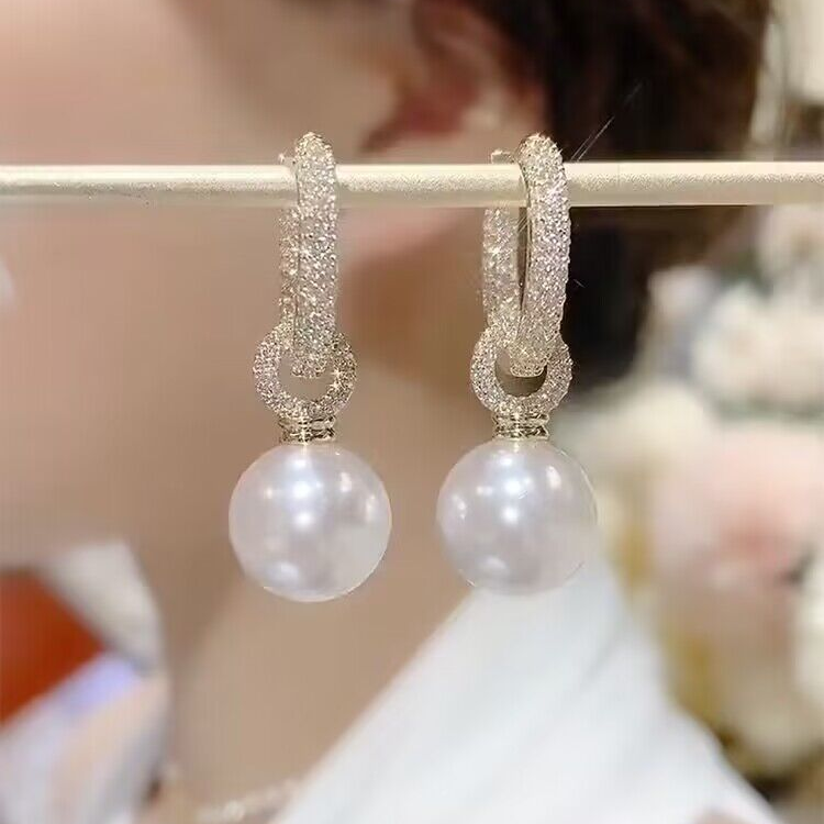 925银针珍珠耳饰 【108号】一款两戴白色珠珠简约气质百搭耳环女