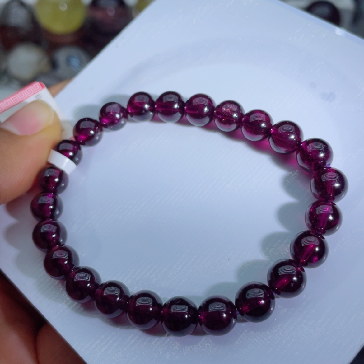 【闪购商品】石榴石（紫牙乌）手链未镶嵌