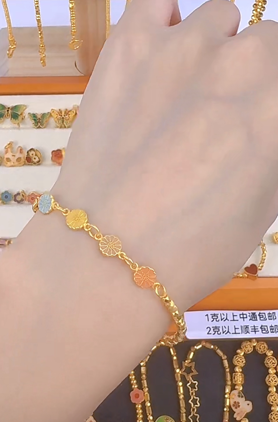 足金999 手串15手围 按克售卖4.67g