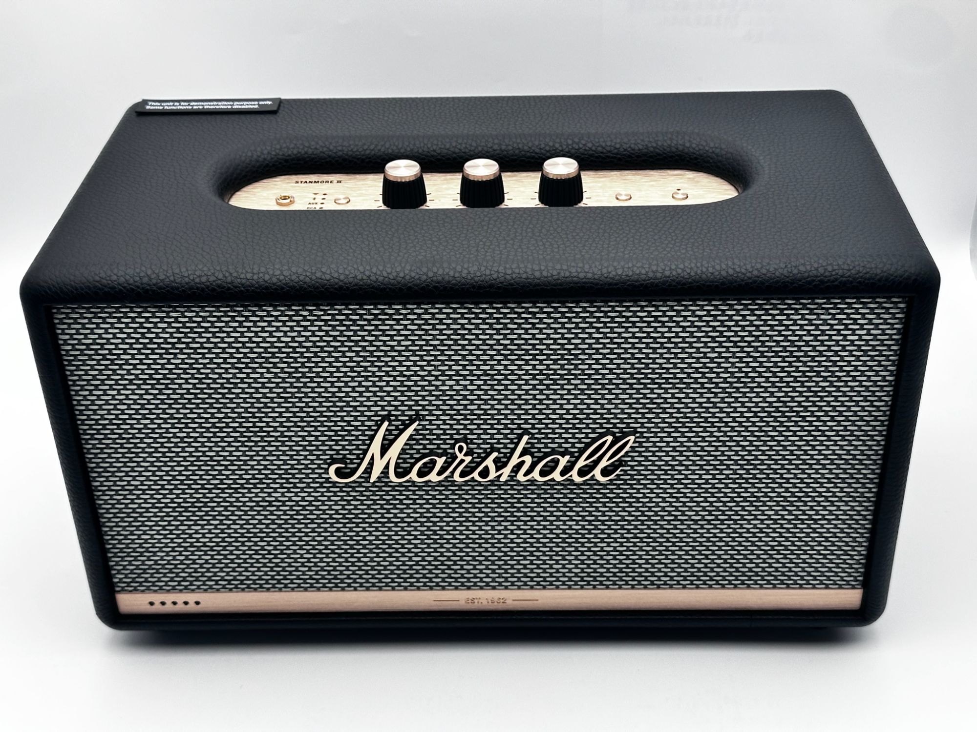 准新品 MARSHALL 马歇尔 STANMORE II test二代蓝牙音箱演示机 新