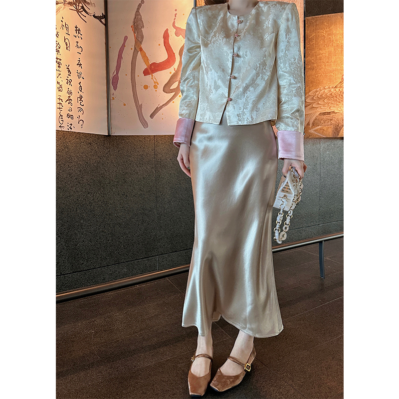 【Lilylikes】“醋酸女神裙”高級醋酸缎面 细腻柔滑光泽感气质半身裙