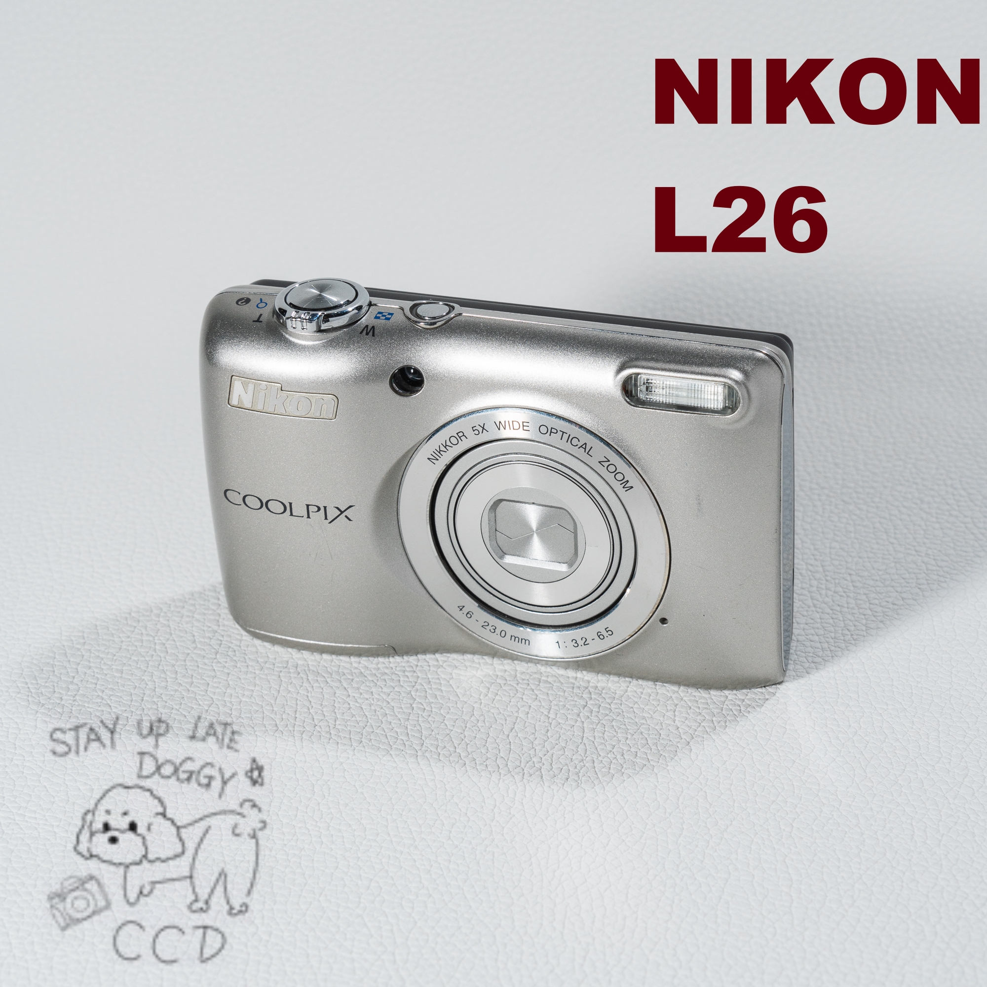 95新 Nikon/尼康 L26 1600W像素5倍光变冷白皮奶油肌CCD