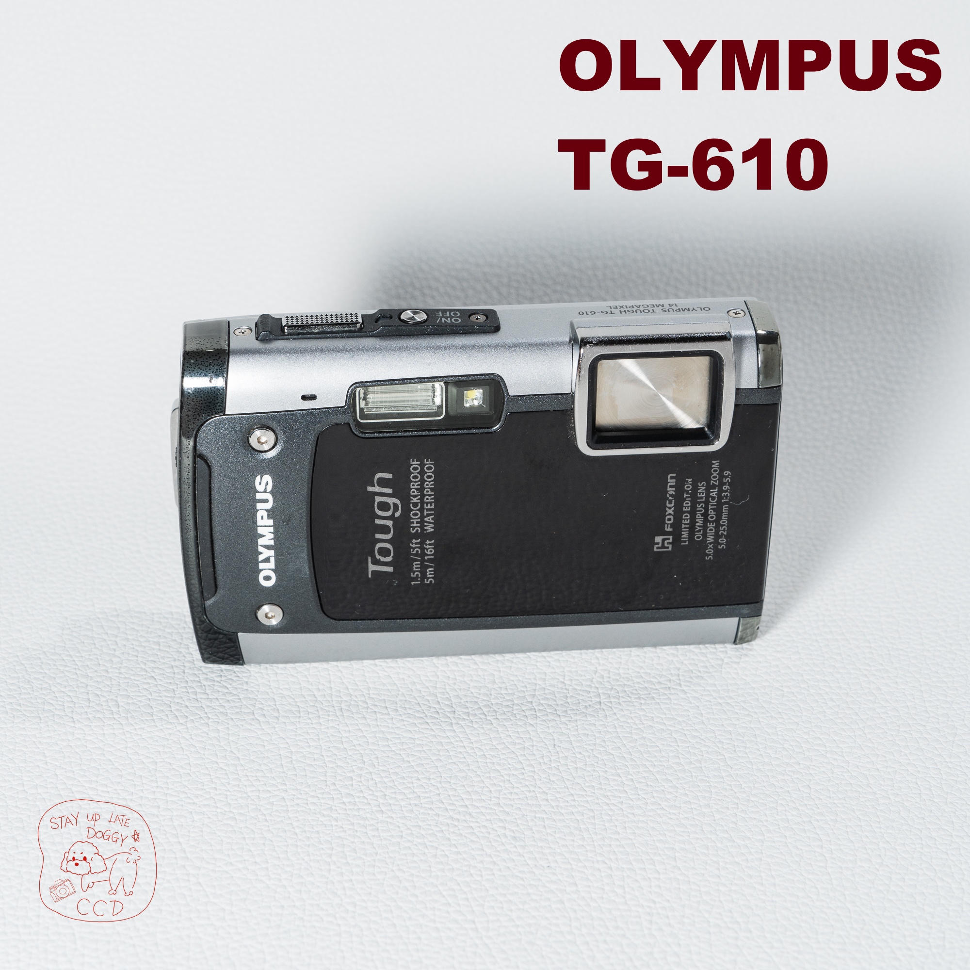 95新 Olympus/奥林巴斯 TG-610/1400W像素5倍光变三防氛围感CCD