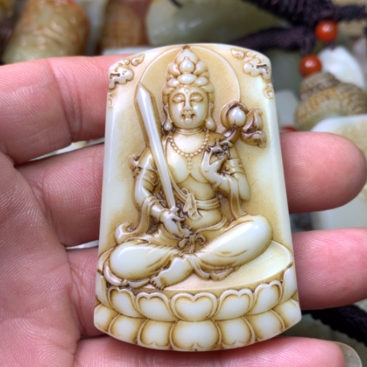 【闪购商品】和田玉挂件未镶嵌三*也