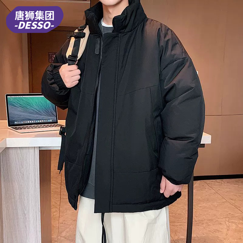 唐狮旗下 DESSO百搭2023款冬季新款男机能风立领棉衣青年保暖棉衣