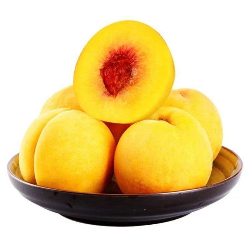 【买五斤送五斤】带箱9.5-10斤陕西头茬大黄桃当季新鲜黄金桃皮薄