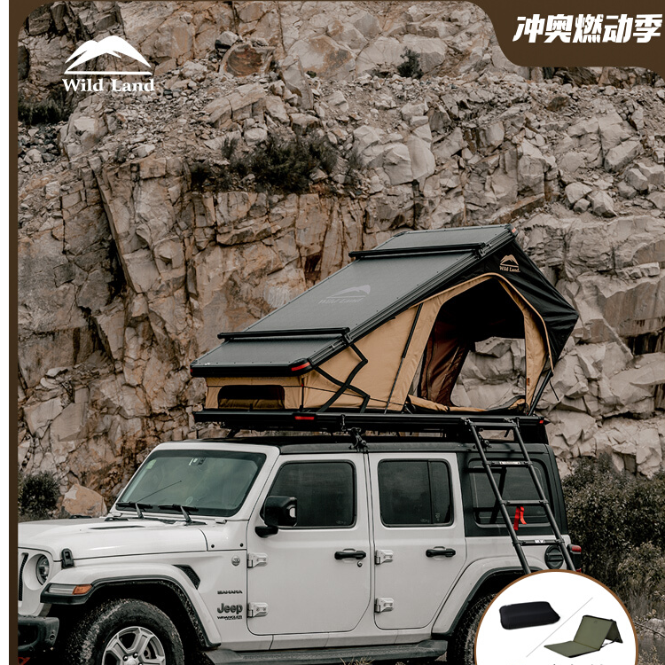 秋野地沙鹰硬顶车顶帐篷三角A字型坦克300牧马人普拉多捷途旅行者