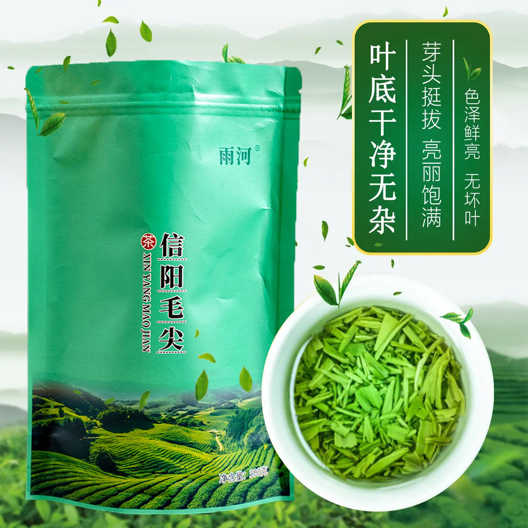 2023信阳毛尖新茶明前高碎断芽茶一斤装zz
