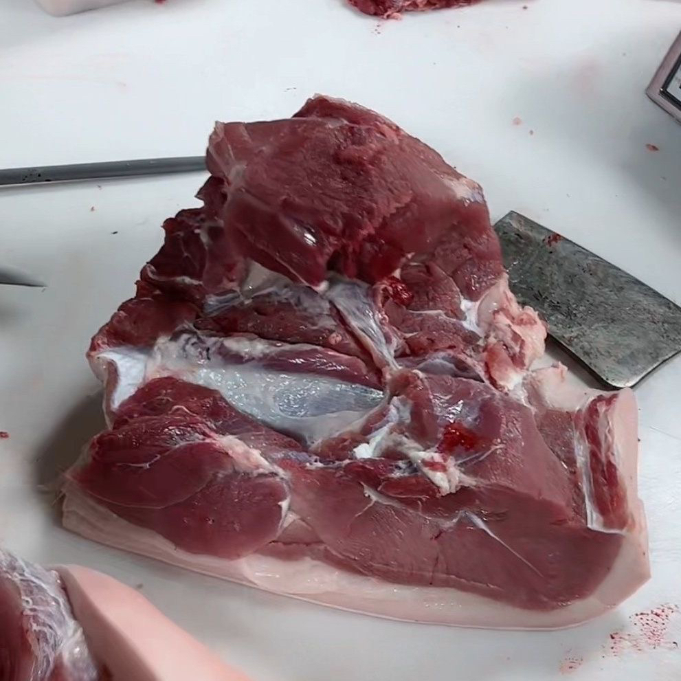 新鲜猪肉后腿肉瘦肉令正宗农家土猪散养新鲜带皮猪后腿肉瘦肉批发