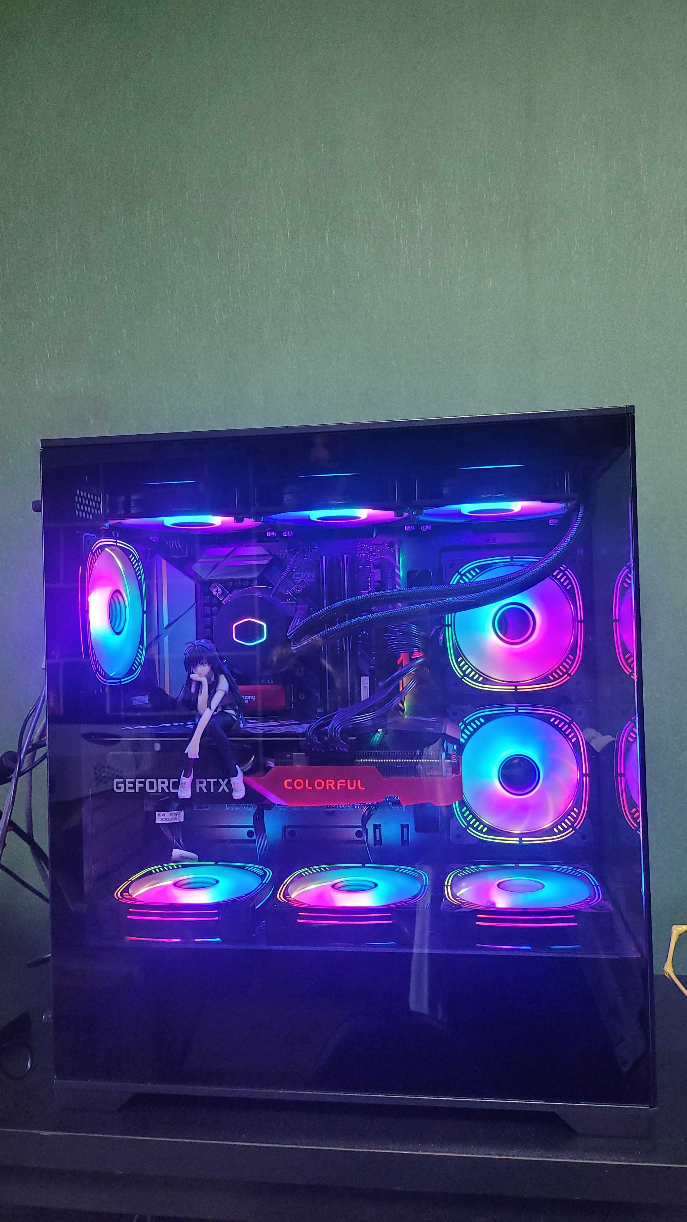 98新电脑 （专属)diy游戏黑色水冷吃鸡