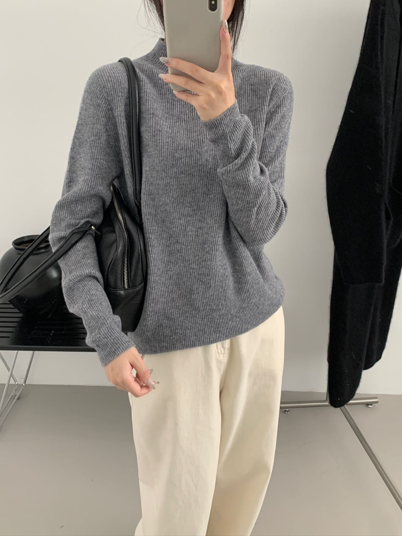 经典款！100羊毛无缝一体半高领毛衣羊毛衫打底MY-2809