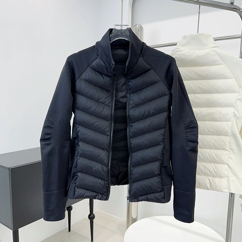 断码轻薄款运动户外羽绒服女短款跑步修身白鸭绒内胆瑜伽