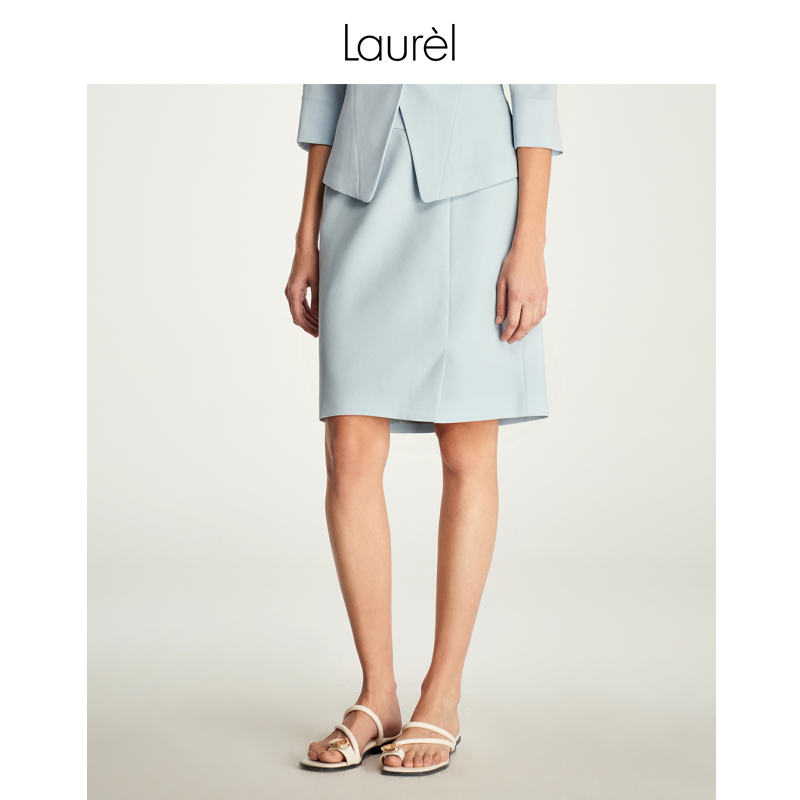 Laurel春秋三醋酸高腰修身简约时尚职业套装半身裙 LWD323Q60100