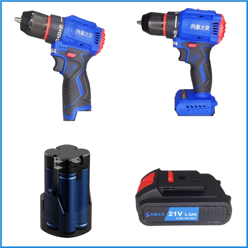 风暴之灵手电钻无刷锂电钻16.8V 21V动力电池