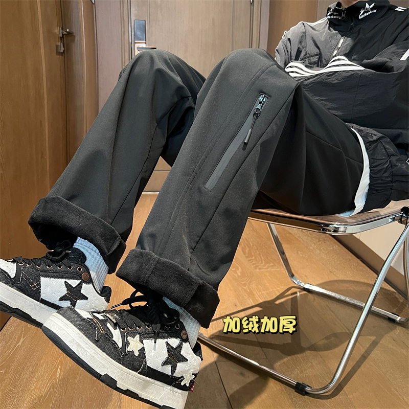 三防暴雨级冲锋裤男款秋冬季加绒加厚潮牌宽松登山裤户外运动裤子