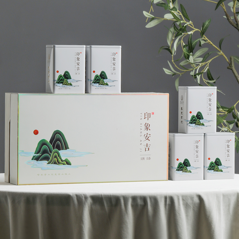 宋品2025新茶一级雨前白茶茶叶春茶200克礼盒