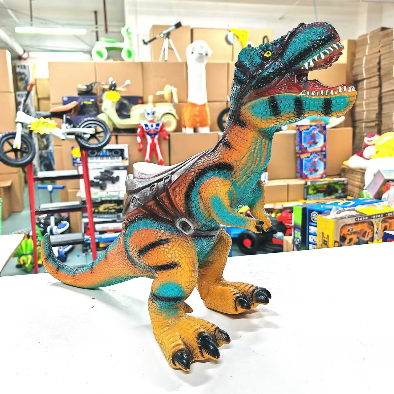 TT霸王龙玩具【长62高38cm 斜长76cm】可坐骑恐龙 早教版配电池