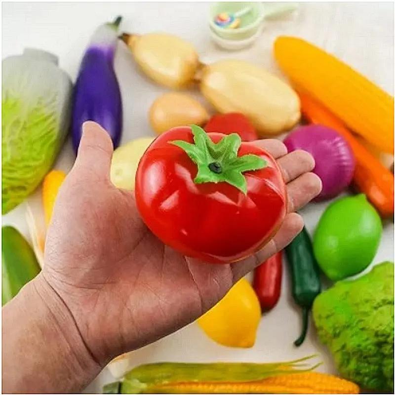 仿真假蔬菜模型幼儿园早教道具PVC土豆白菜辣椒拍照模型