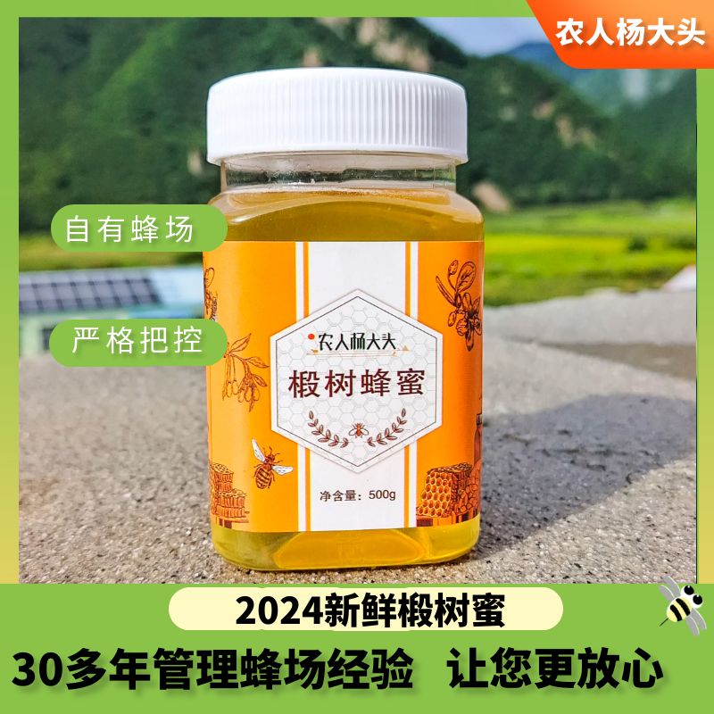 【蜂蜜补贴】2024新鲜椴树蜂蜜 长白山原产地椴树蜜保真保纯500g/瓶